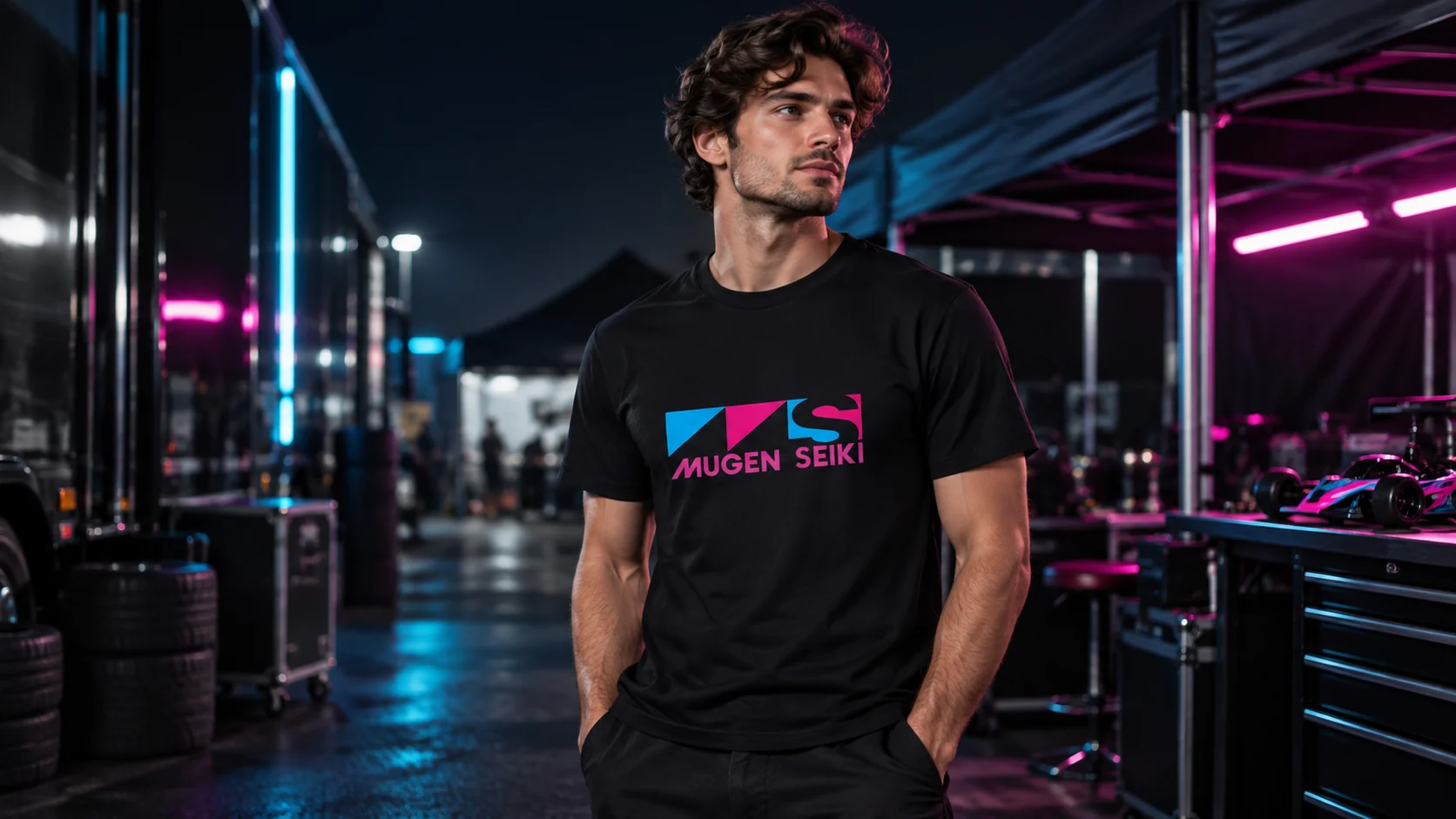 Race the Night graphic T-shirt campaign