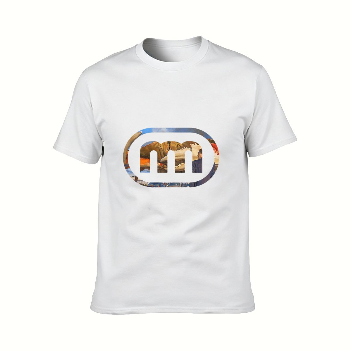 Men's T-Shirt with Desert Landscape Logo Design Gift for Him - Image 2