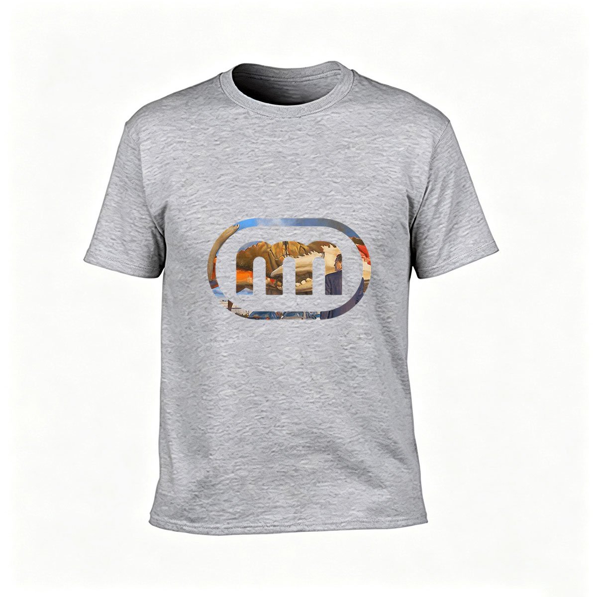 Men's T-Shirt with Desert Landscape Logo Design Gift for Him - Image 3