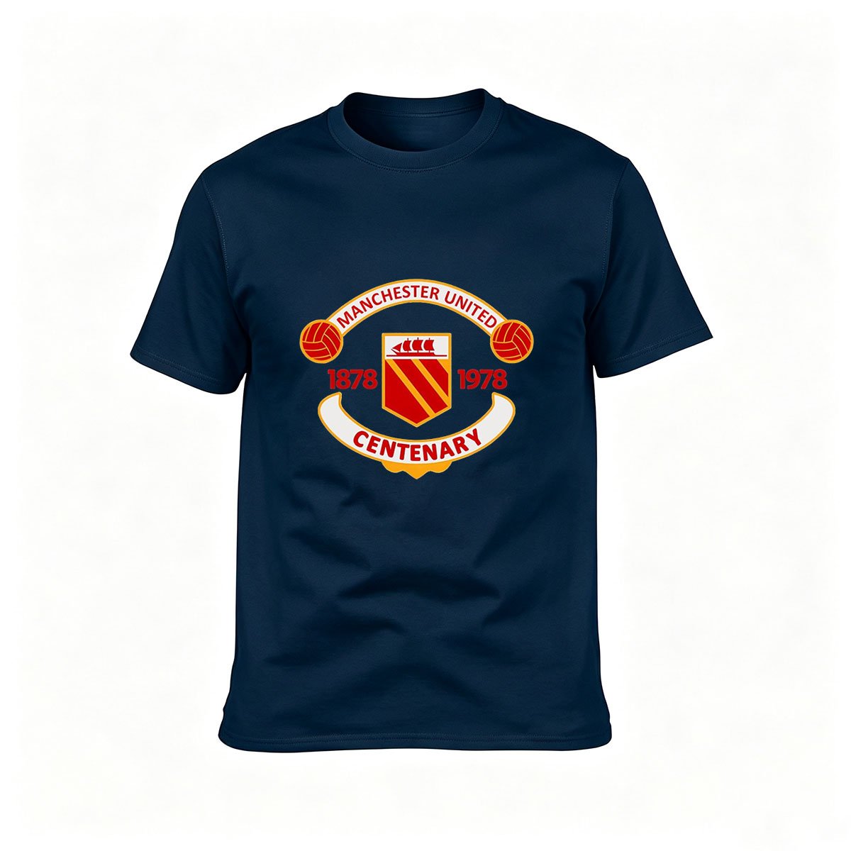 Manchester United Centenary 1878 1978 Men's T-Shirt - Image 6