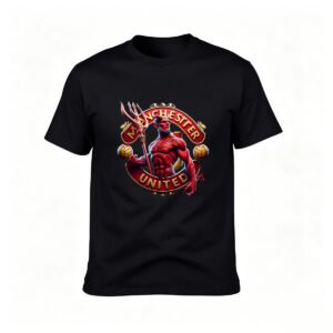 Manchester United Devil Logo Men's T-Shirt Gift Fan Apparel