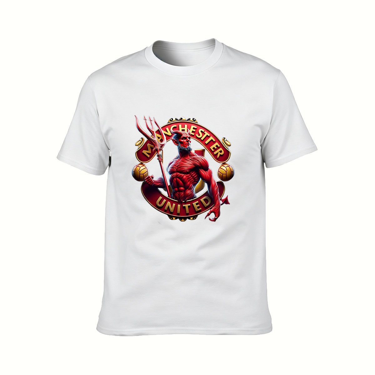 Manchester United Devil Logo Men's T-Shirt Gift Fan Apparel - Image 2