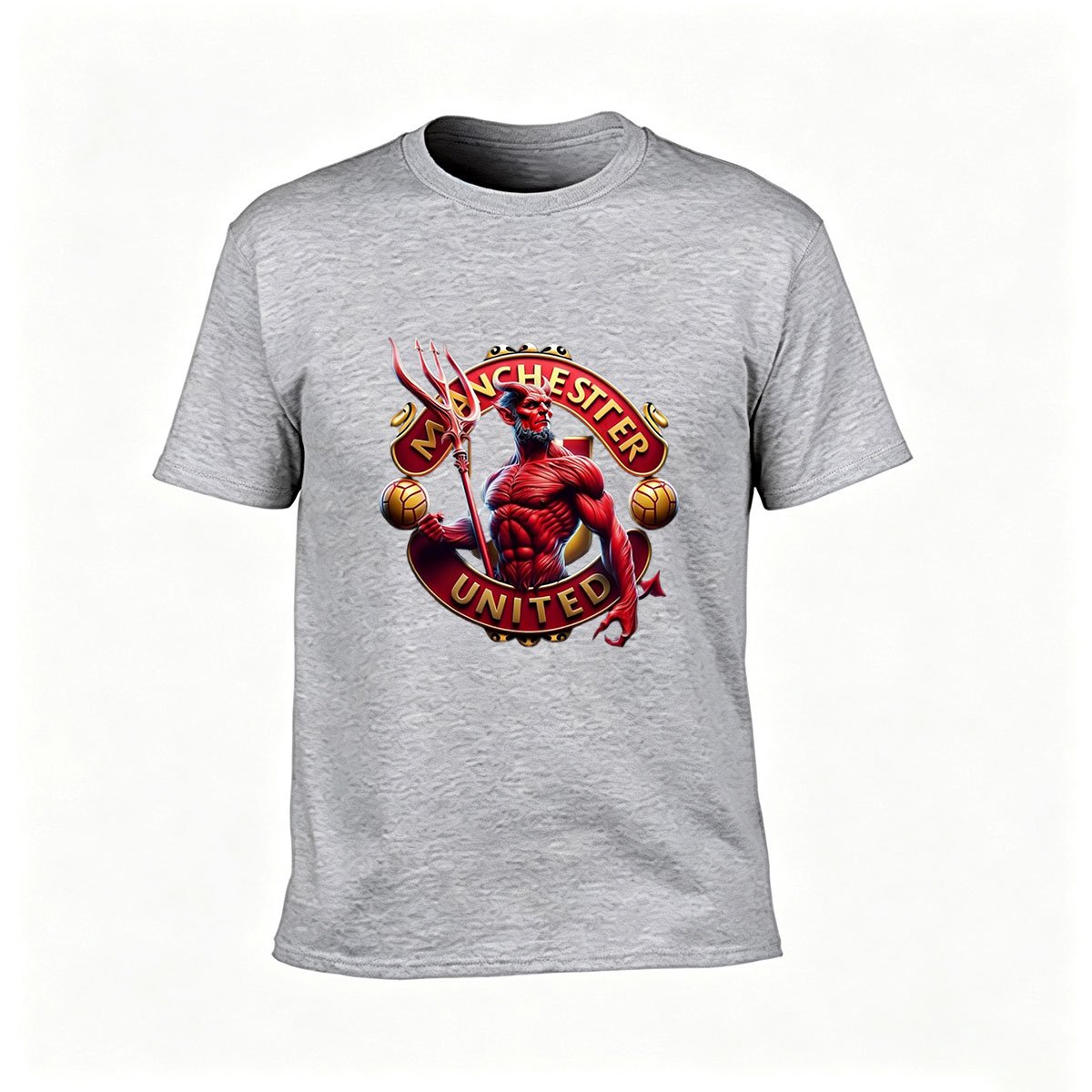 Manchester United Devil Logo Men's T-Shirt Gift Fan Apparel - Image 3