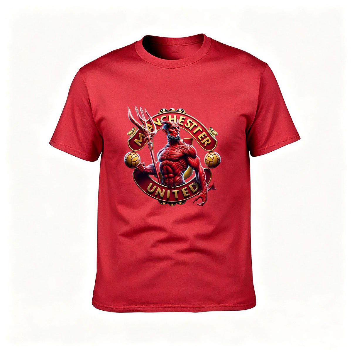 Manchester United Devil Logo Men's T-Shirt Gift Fan Apparel - Image 5