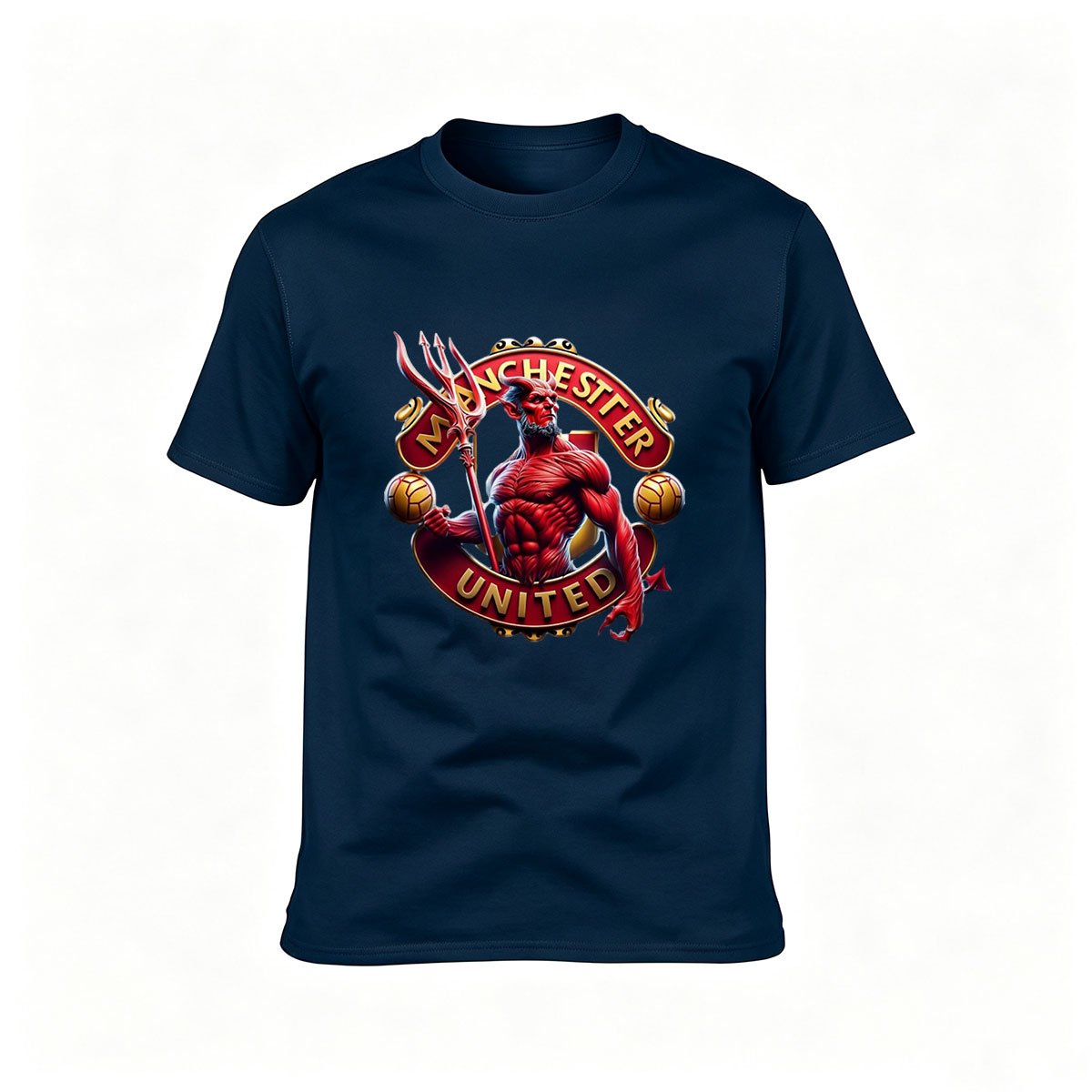 Manchester United Devil Logo Men's T-Shirt Gift Fan Apparel - Image 6