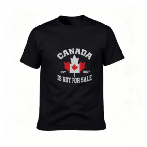 Canada Not For Sale Men's T-Shirt Patriotic Gift 1867 Maple Leaf Design