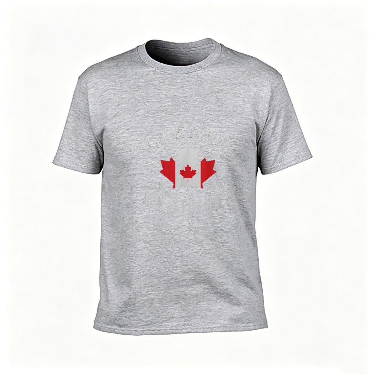 Canada Not For Sale Men's T-Shirt Patriotic Gift 1867 Maple Leaf Design - Image 3