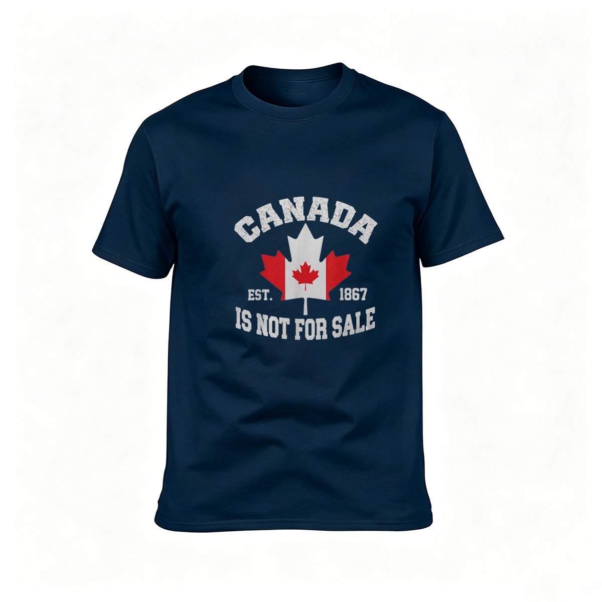 Canada Not For Sale Men's T-Shirt Patriotic Gift 1867 Maple Leaf Design - Image 6