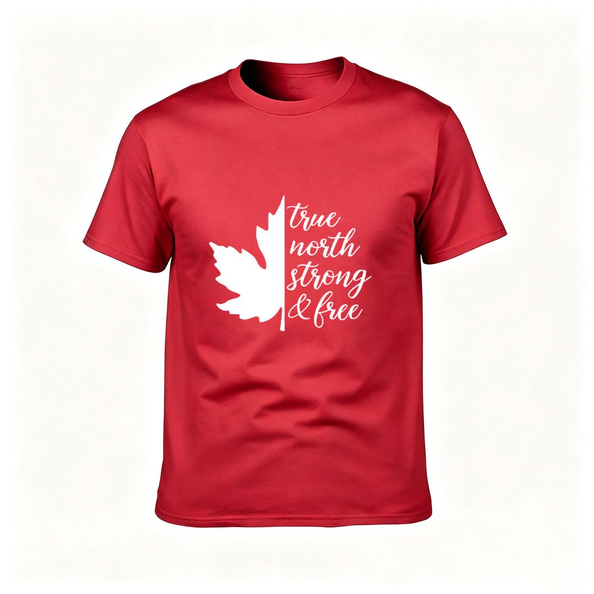 True North Strong Free Maple Leaf Canada T-Shirt Men Women Gift - Image 5