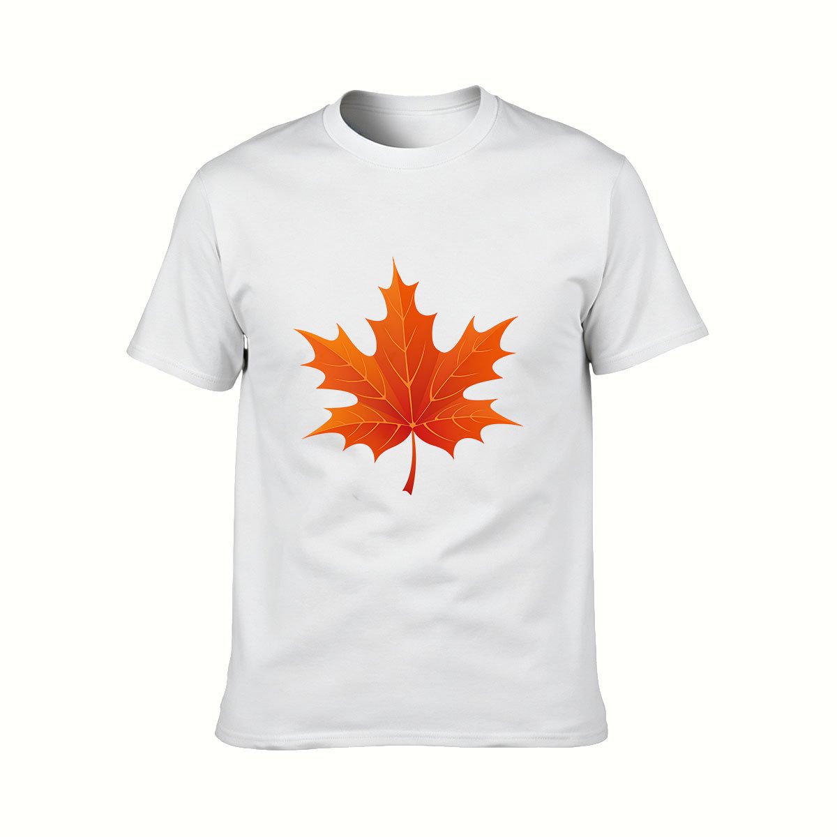 Men's Autumn Maple Leaf T-Shirt Fall Season Gift Wear - Image 2