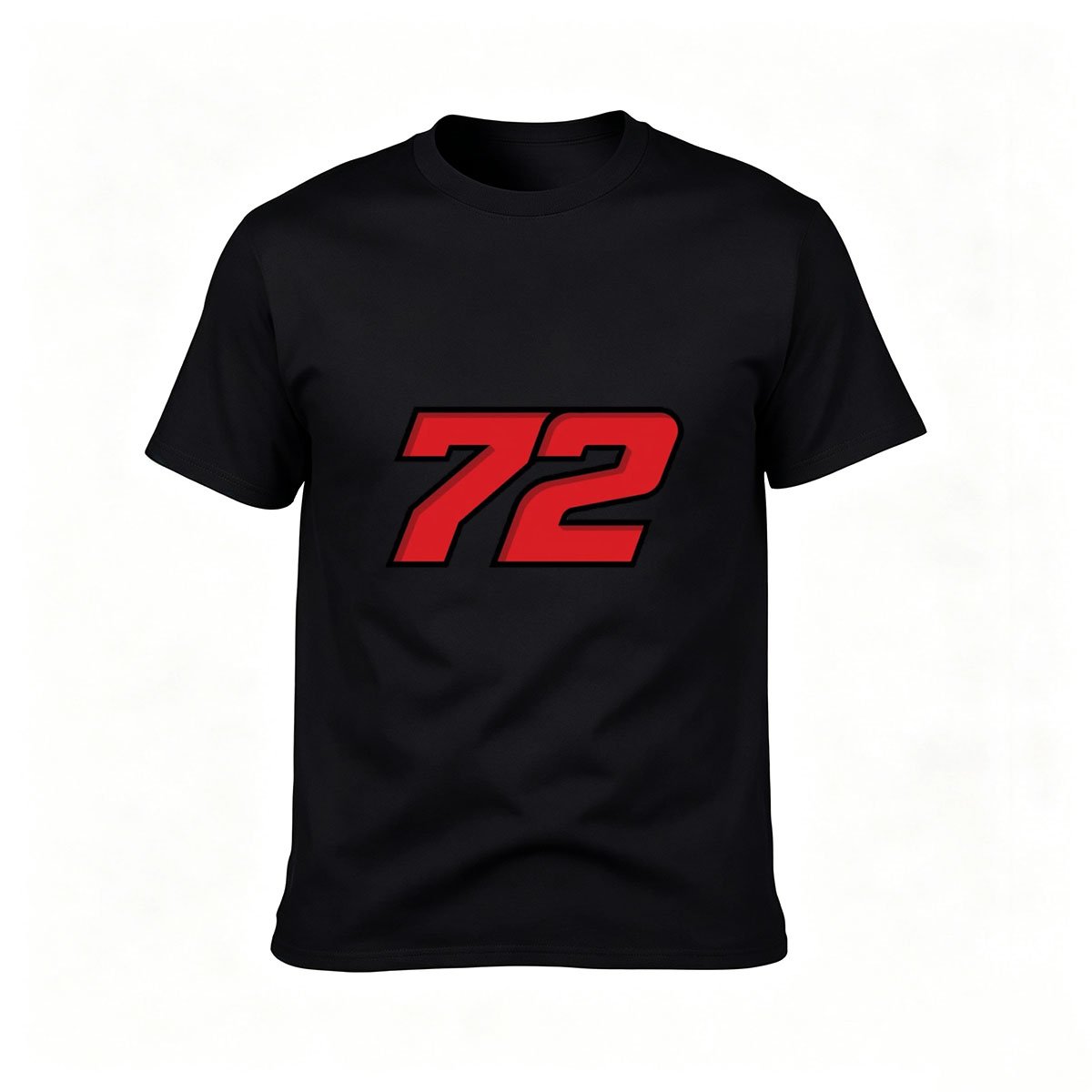 72 Number Print Men's T-Shirt Casual Gift Wear