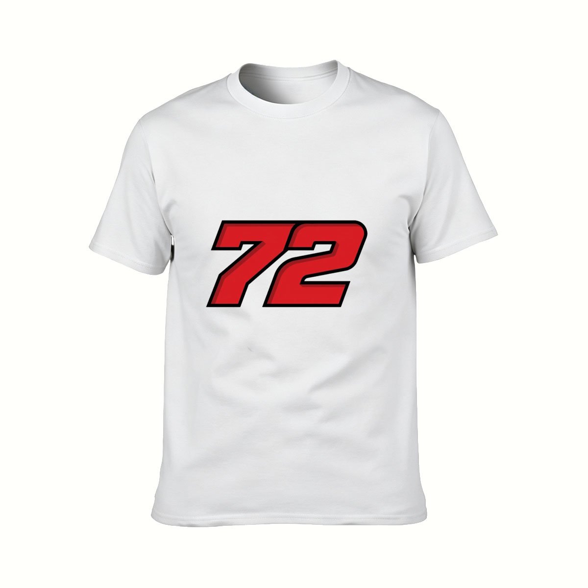 72 Number Print Men's T-Shirt Casual Gift Wear - Image 2
