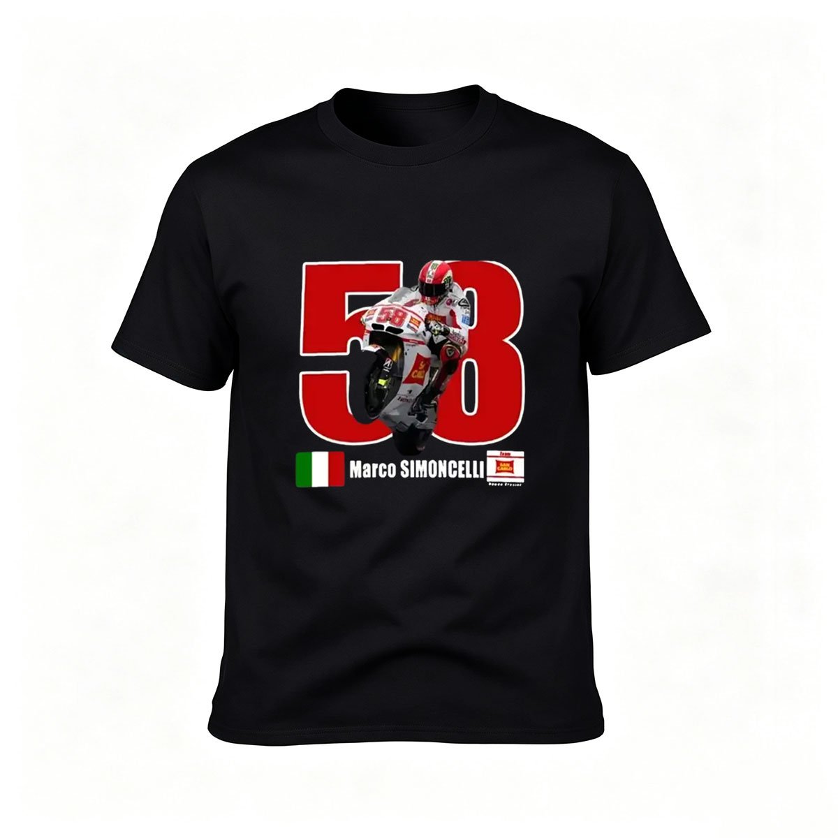 Marco Simoncelli 53 MotoGP Racing T-Shirt Men's Gift Wear