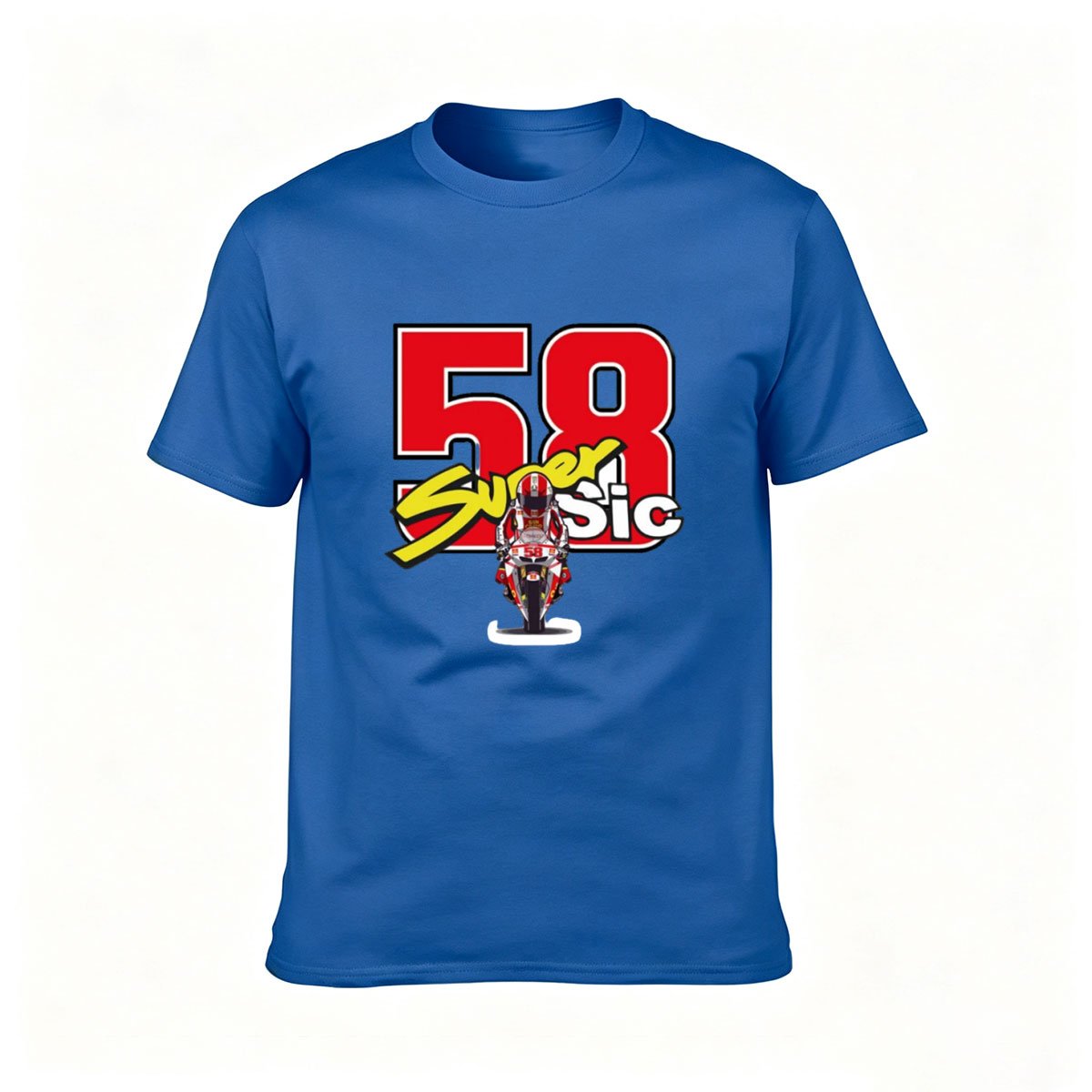 58 Super Sic Motorcycle Racing T-Shirt Men's Gift Wear - Image 4