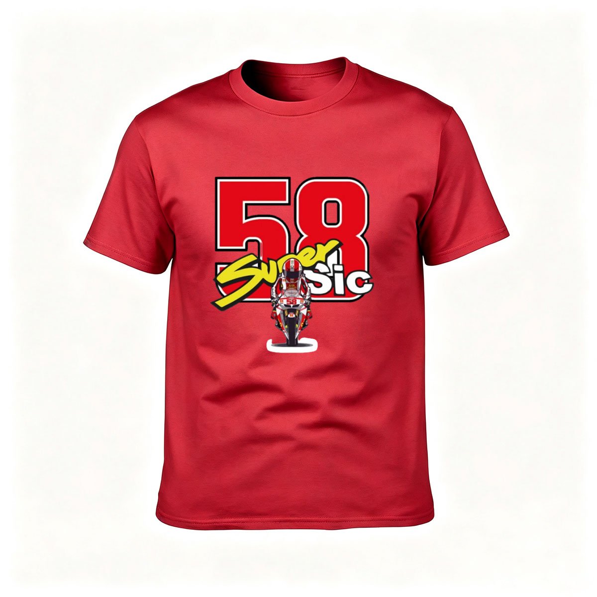 58 Super Sic Motorcycle Racing T-Shirt Men's Gift Wear - Image 5