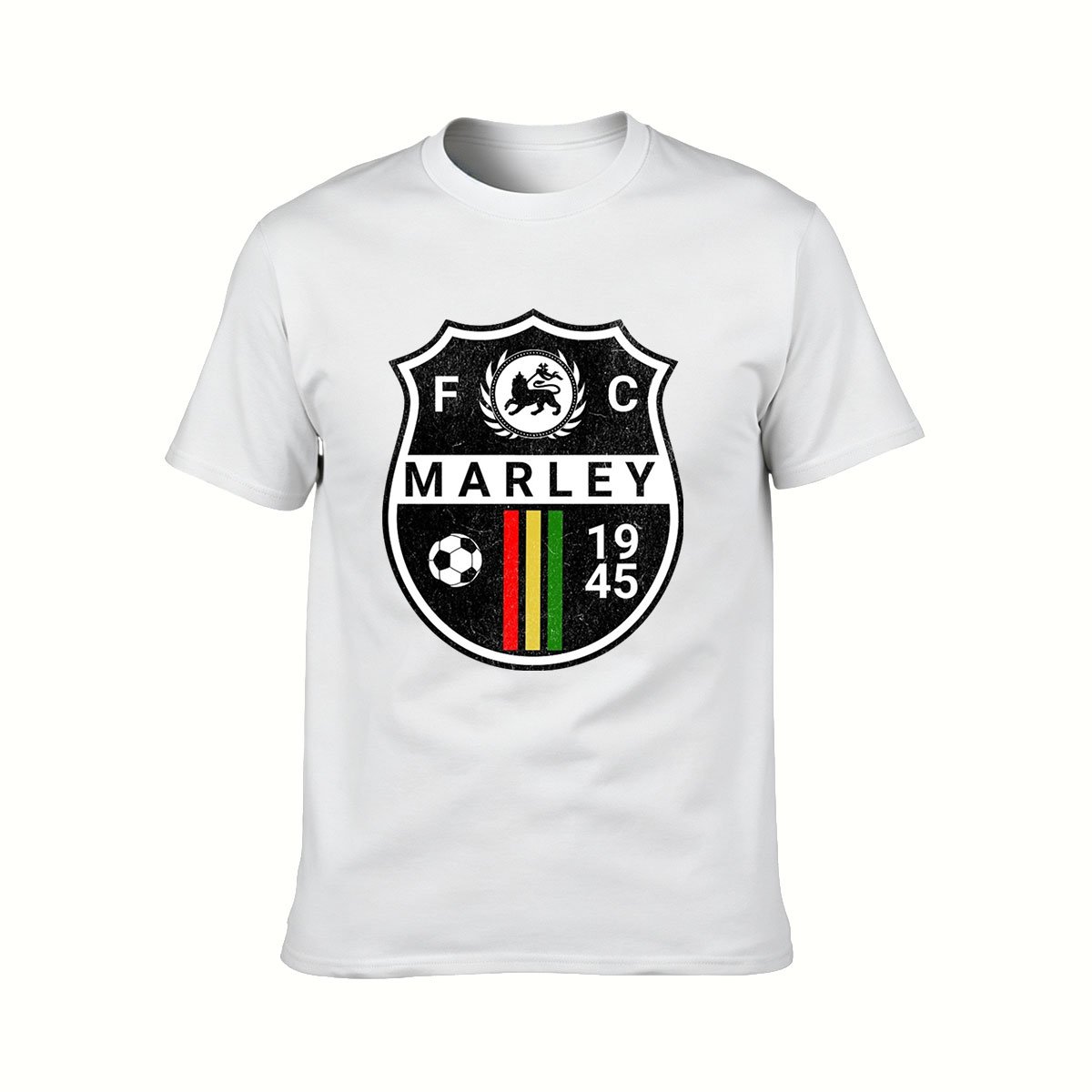 FC Marley 1945 Soccer Crest T-Shirt Men's Football Fan Gift - Image 2