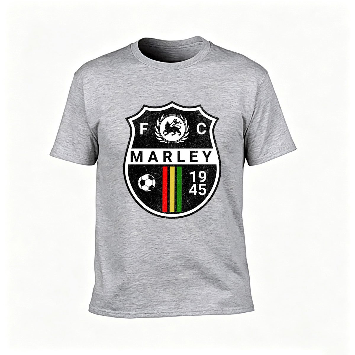 FC Marley 1945 Soccer Crest T-Shirt Men's Football Fan Gift - Image 3
