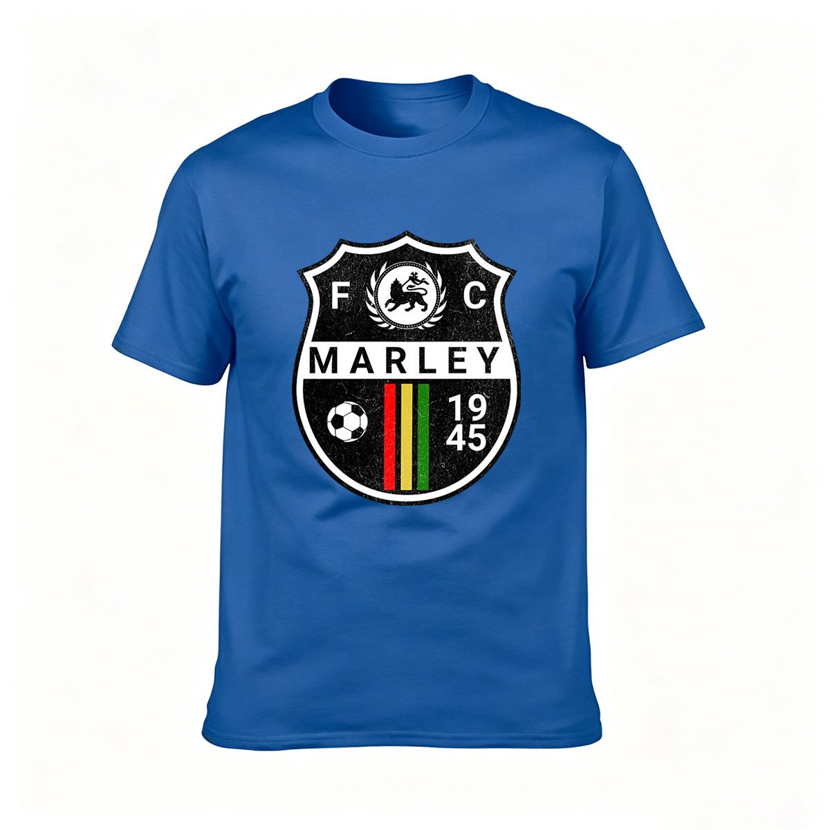 FC Marley 1945 Soccer Crest T-Shirt Men's Football Fan Gift - Image 4