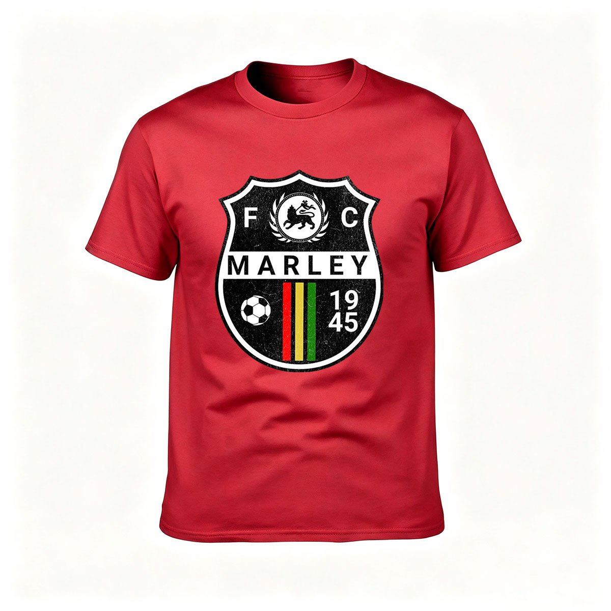 FC Marley 1945 Soccer Crest T-Shirt Men's Football Fan Gift - Image 5