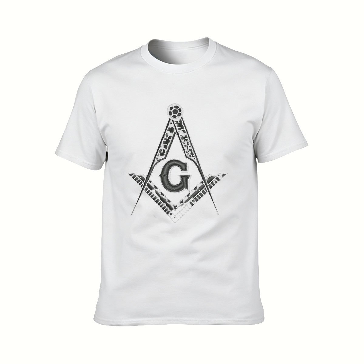 Masonic Symbol T-Shirt Men's Black Freemason Gift Tee - Image 2