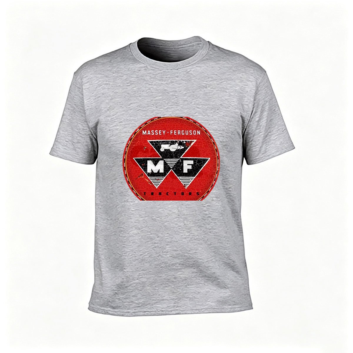 Massey Ferguson Tractor Logo Men's T-Shirt Gift for Farm Enthusiasts - Image 3
