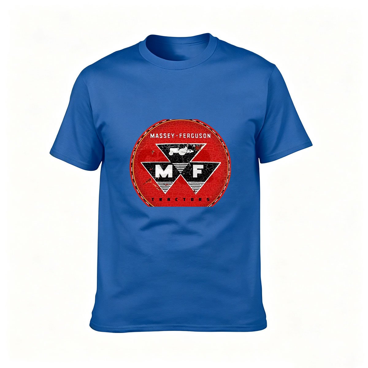 Massey Ferguson Tractor Logo Men's T-Shirt Gift for Farm Enthusiasts - Image 4