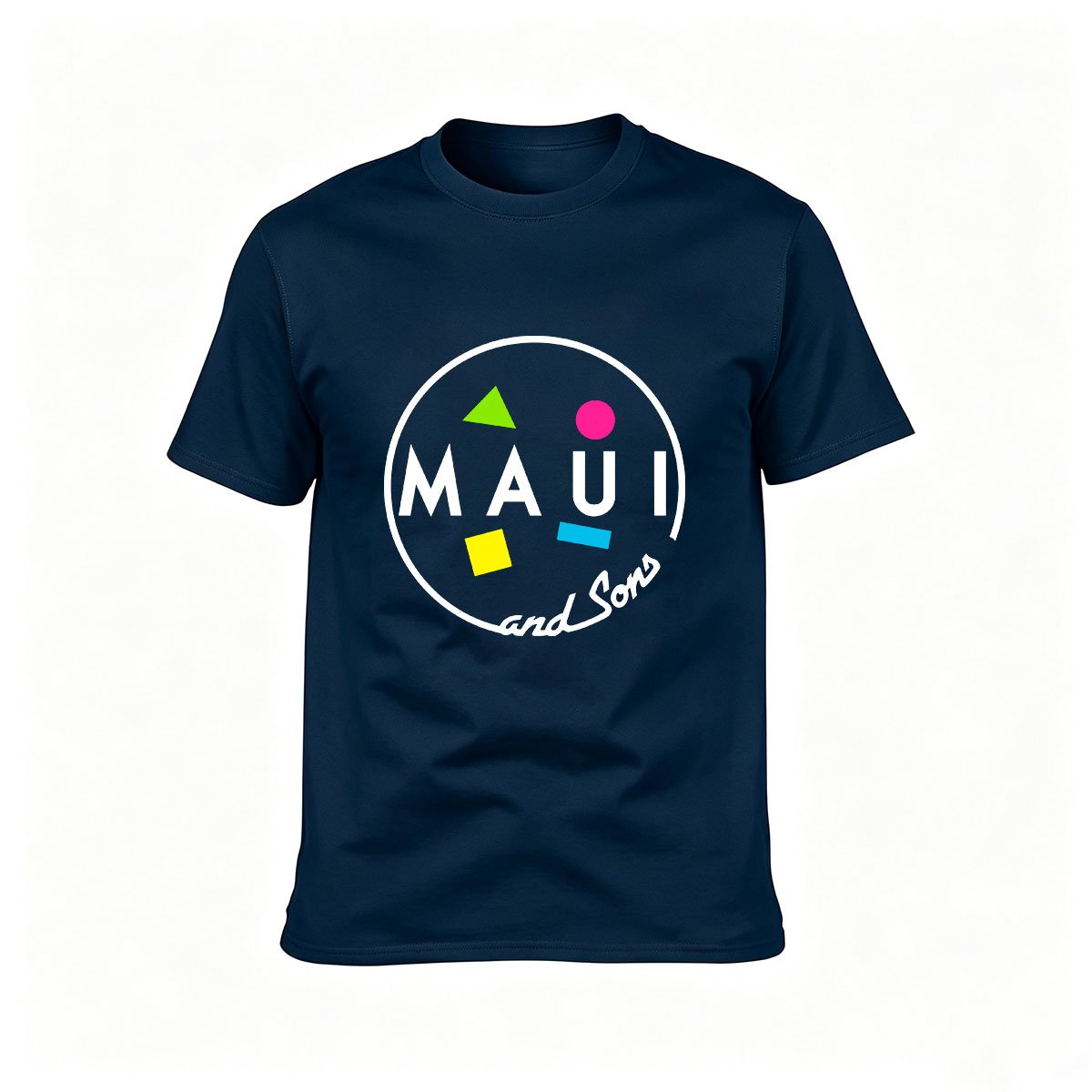Maui and Sons Logo T-Shirt Men's Casual Wear Gift - Image 6