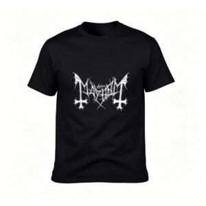 Mayhem Band Logo Men's T-Shirt Black Metal Music Gift