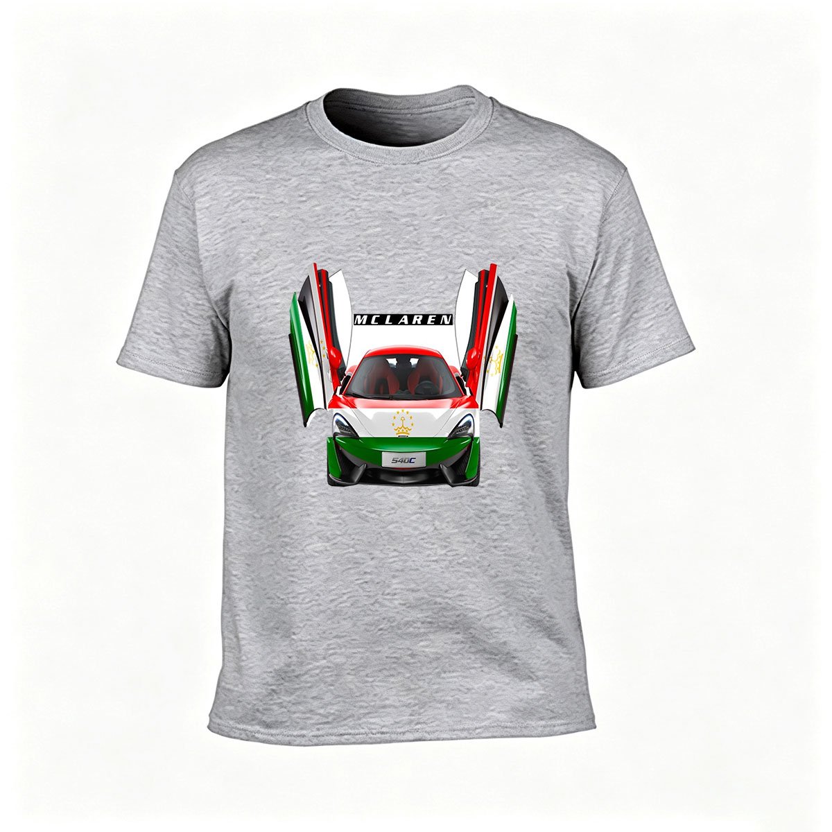 McLaren 720S UAE Flag Car Men's T-Shirt Gift - Image 3