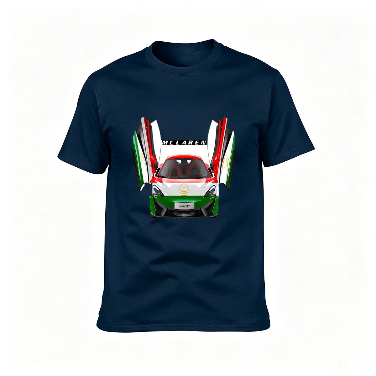 McLaren 720S UAE Flag Car Men's T-Shirt Gift - Image 6