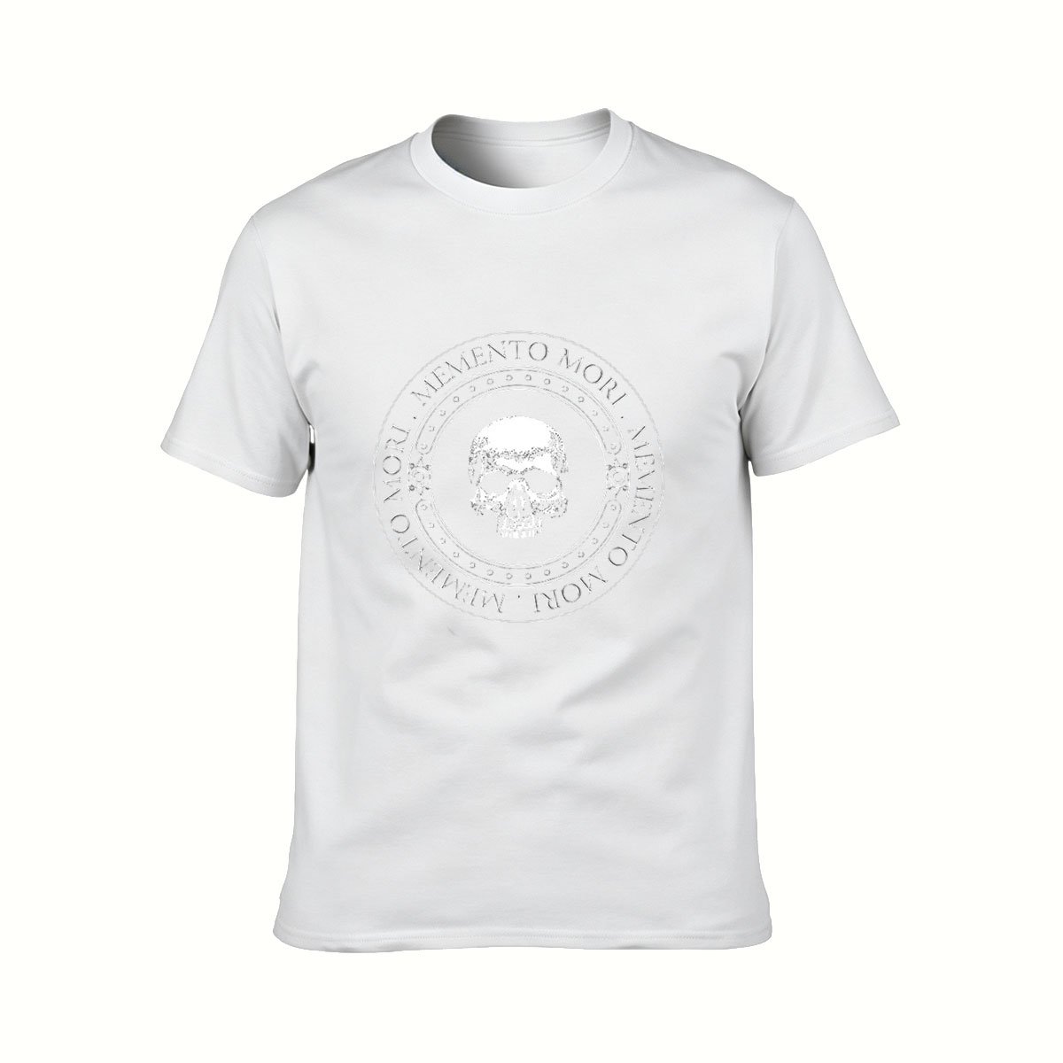 Memento Mori Skull Design Men's T-Shirt Gothic Gift Tee - Image 2