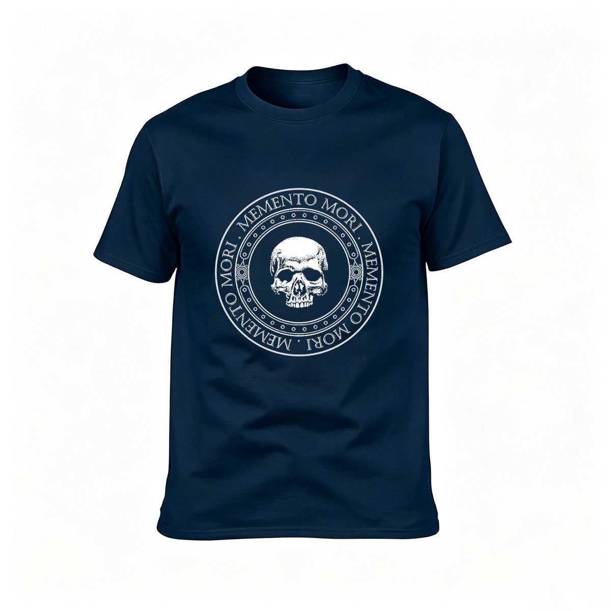 Memento Mori Skull Design Men's T-Shirt Gothic Gift Tee - Image 6