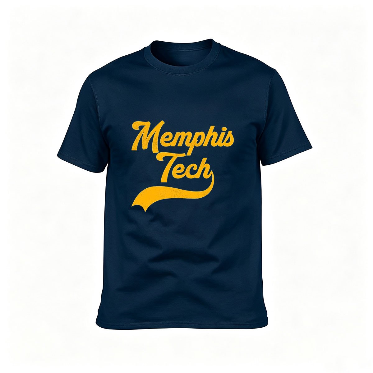 Memphis Tech Men's T-Shirt Black Yellow Logo Casual Wear Gift - Image 6