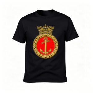 Royal Navy Anchor Crest Men's T-Shirt Gift for Sailors
