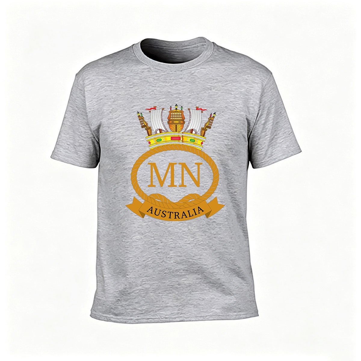 MN Australia Emblem Men's T-Shirt Gift for Sailors and Marine Enthusiasts - Image 3