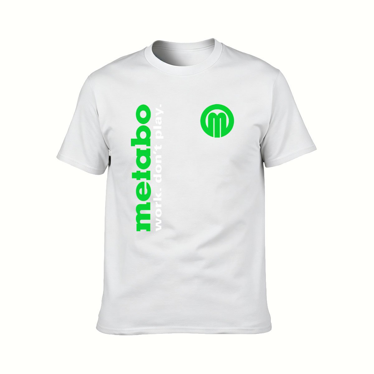 Metabo Work Dont Play Logo T-Shirt Men's Casual Wear Gift - Image 2