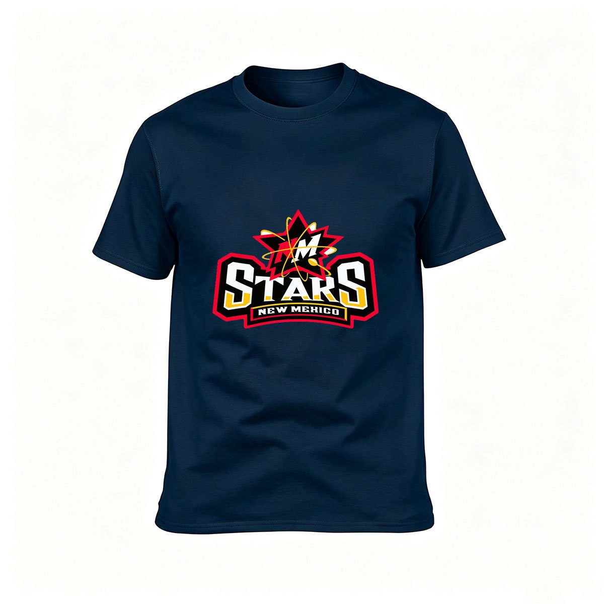 New Mexico Stars Logo T-Shirt Men's Black Sport Tee Gift - Image 6