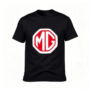 MG Logo Men's T-Shirt Classic Black Cotton Tee Gift for Car Enthusiasts