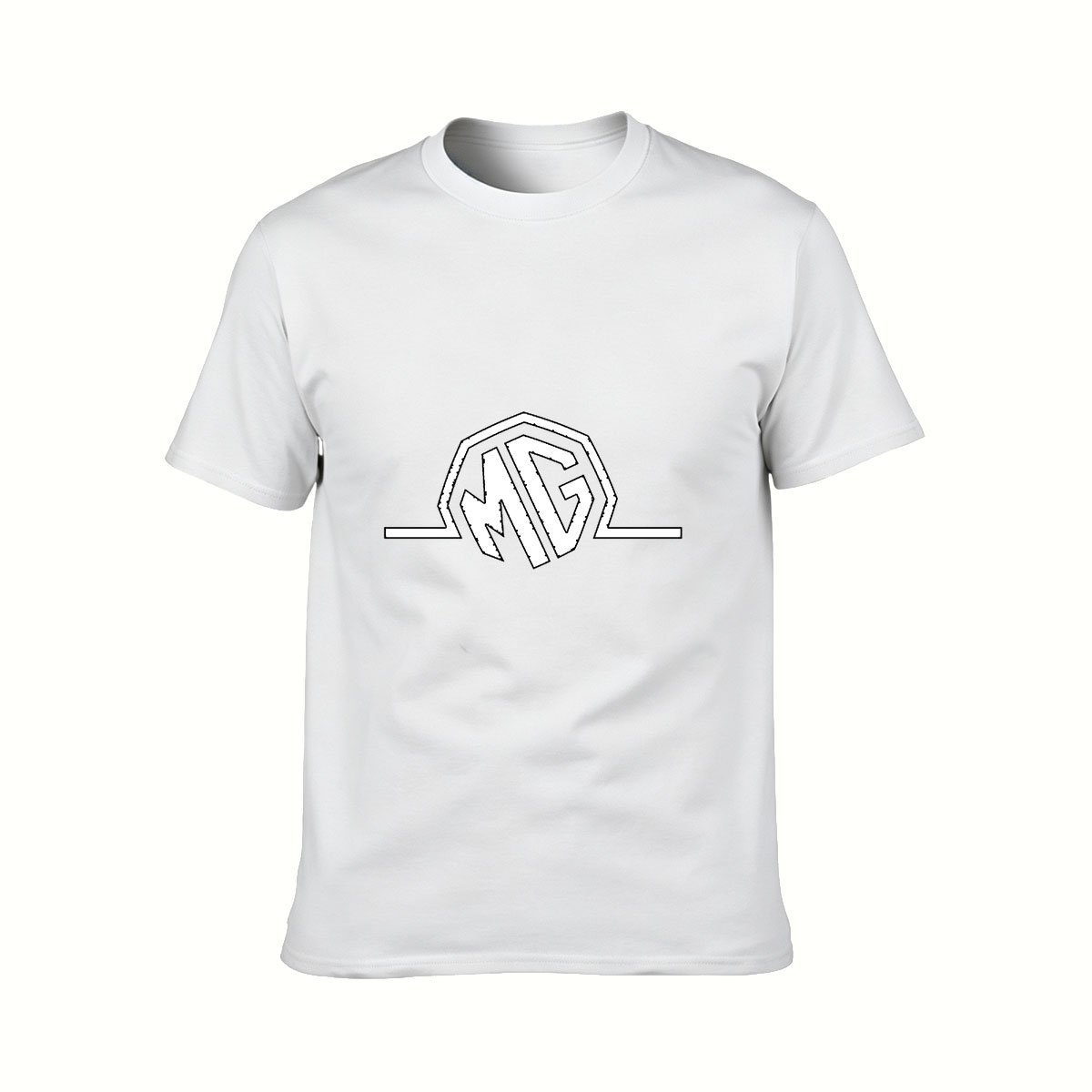 MG Logo Print Men's T-Shirt Casual Streetwear Gift Top - Image 2
