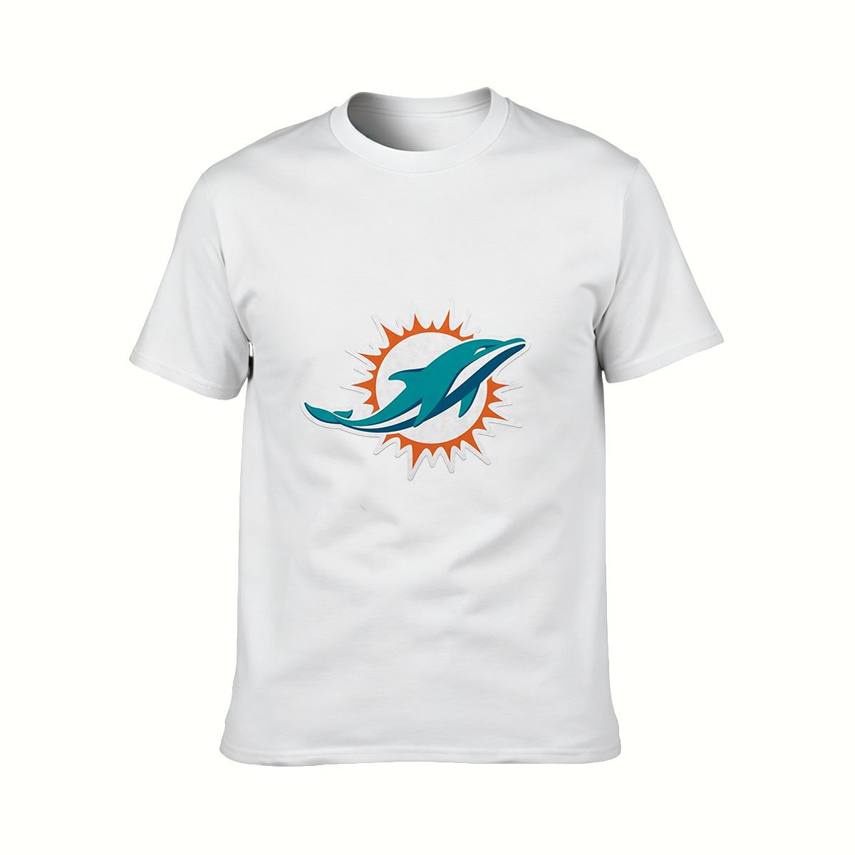 Miami Dolphins Logo Men's T-Shirt Football Fan Gift - Image 2