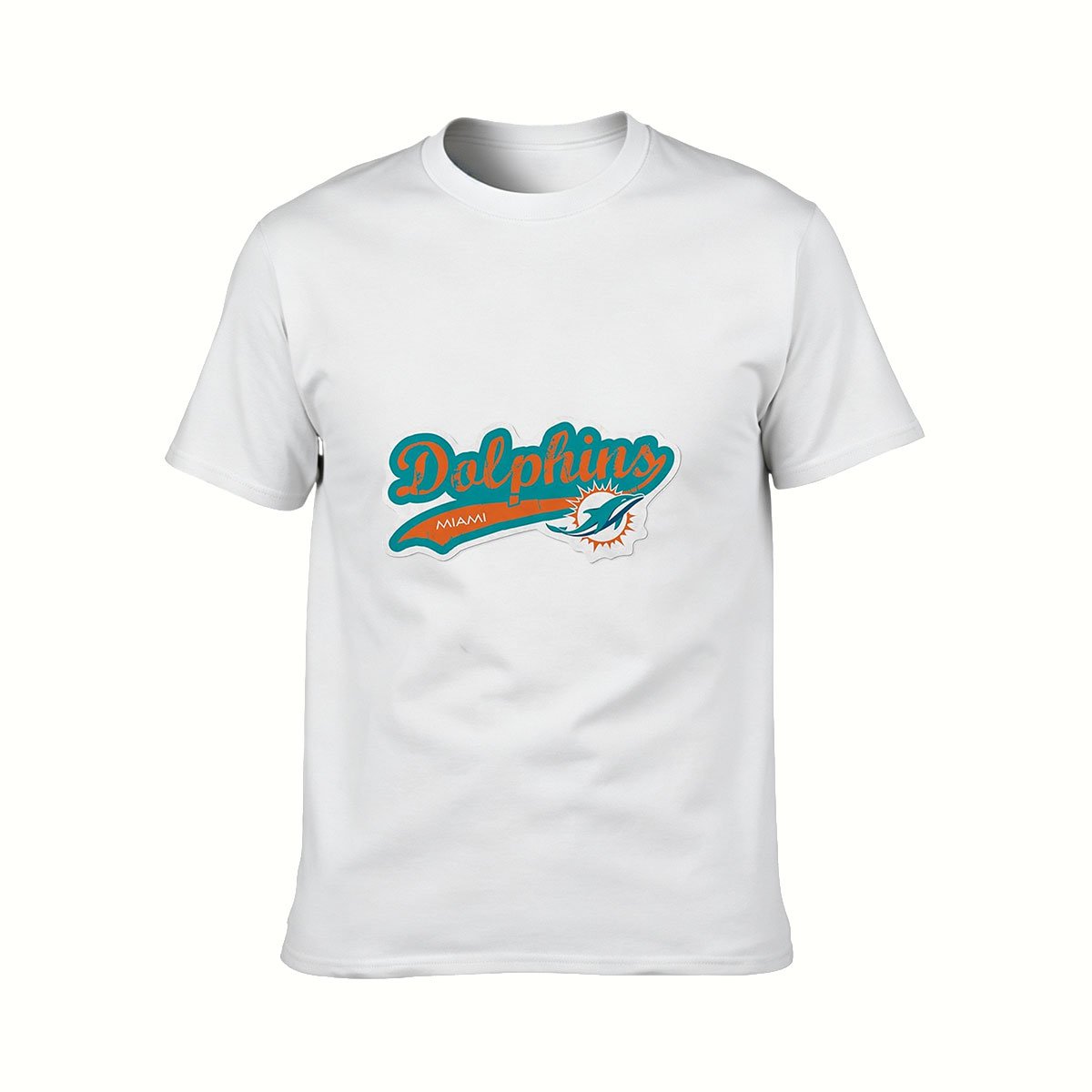 Miami Dolphins Logo Men's T-Shirt Football Fan Gift - Image 2