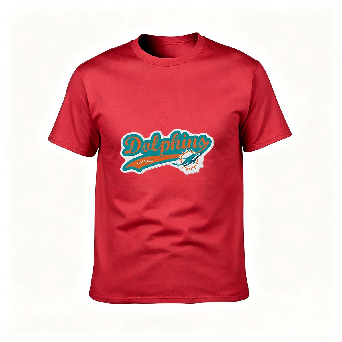 Miami Dolphins Logo Men's T-Shirt Football Fan Gift - Image 5
