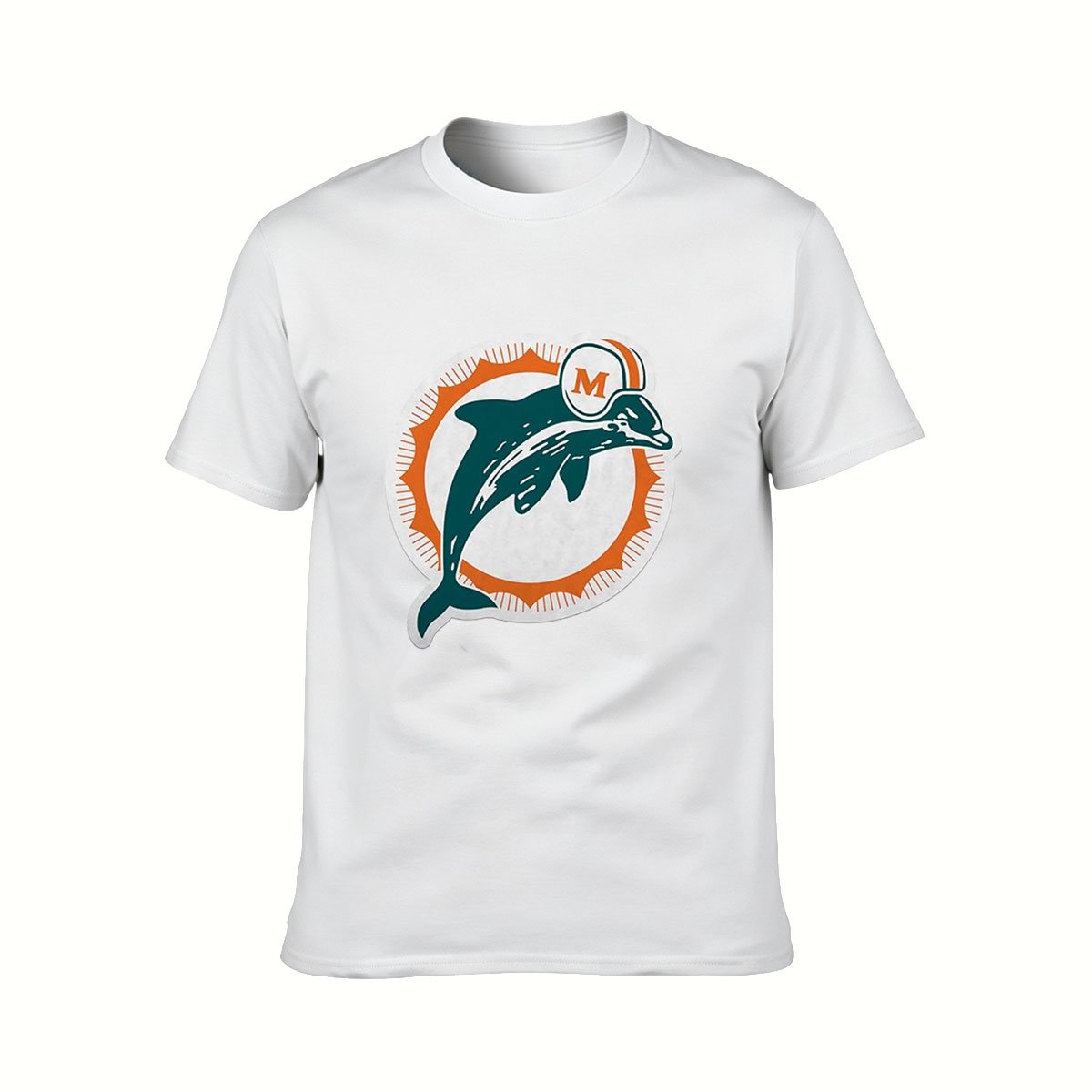 Miami Dolphins Logo Men's T-Shirt Football Fan Gift - Image 2