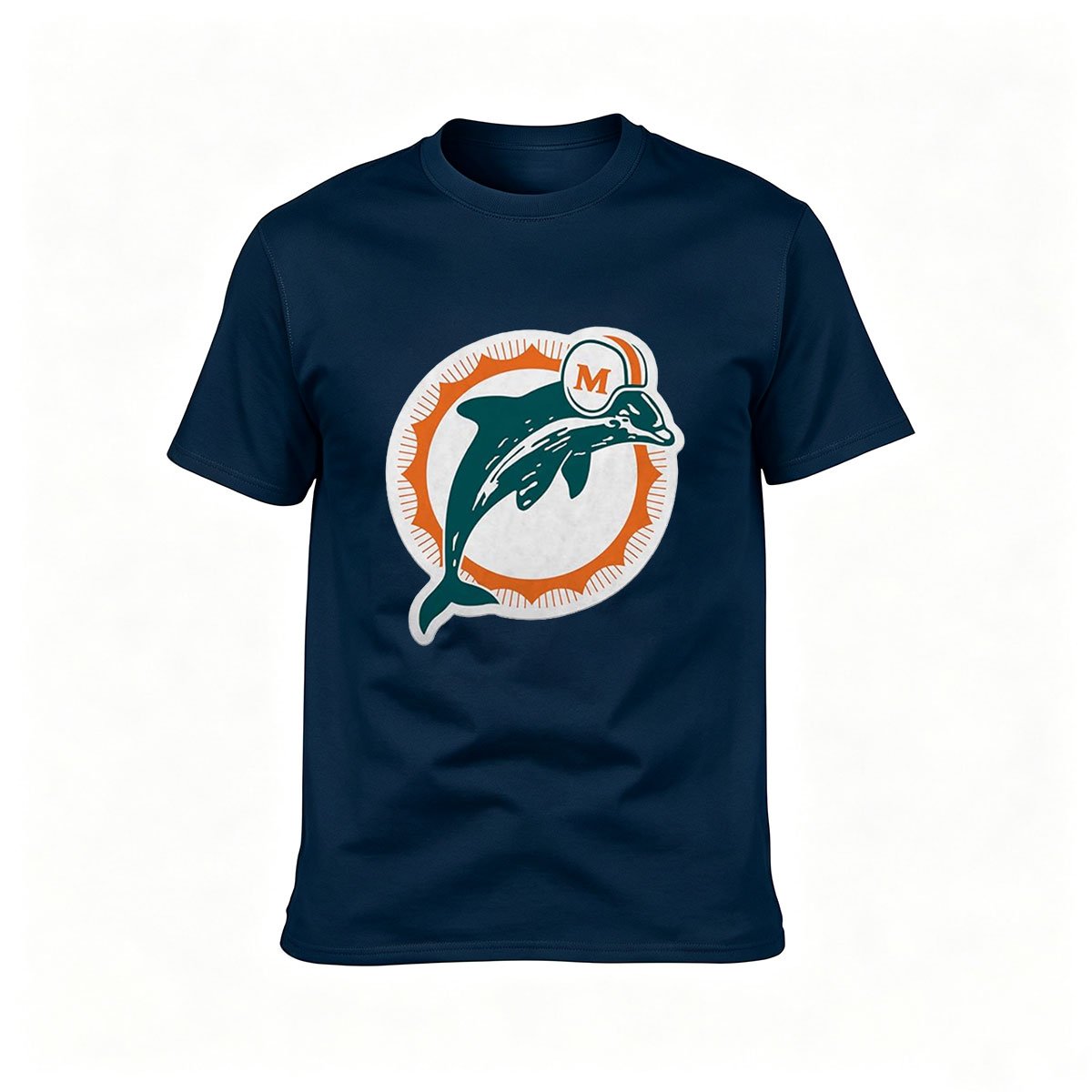 Miami Dolphins Logo Men's T-Shirt Football Fan Gift - Image 6