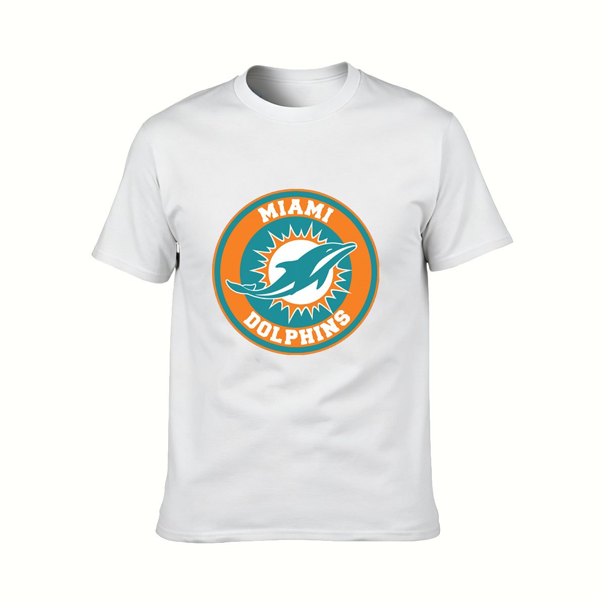 Miami Dolphins Logo Men's T-Shirt Football Fan Gift - Image 2