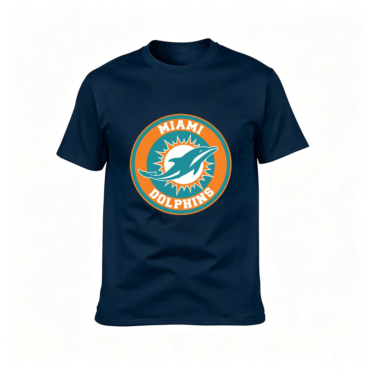Miami Dolphins Logo Men's T-Shirt Football Fan Gift - Image 6