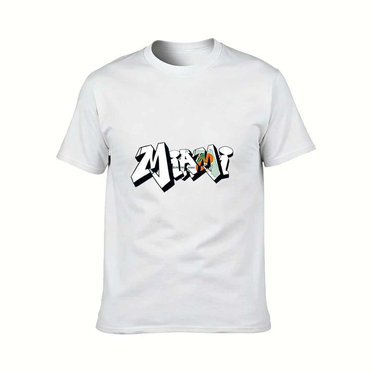 Miami Graffiti Style Men's T-Shirt Summer Gift Wear - Image 2