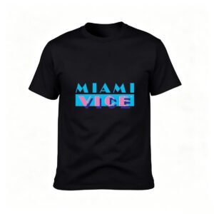 Miami Vice Logo T-Shirt Men's Women's Retro 80s Gift Tees