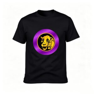 Purple Tiger Logo Men's T-Shirt Gift for Animal Lover