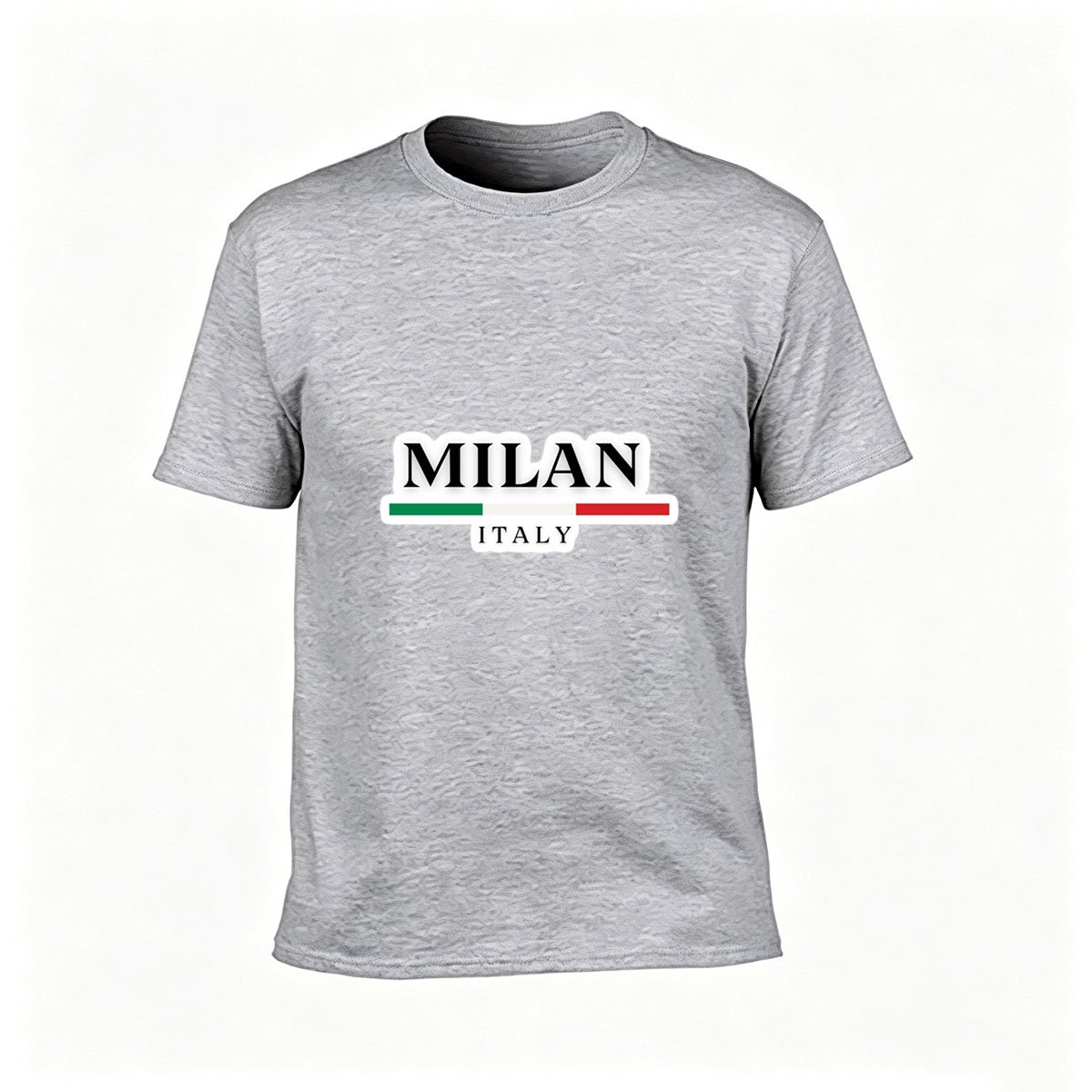 Milan Italy Flag Design Men's T-Shirt Gift for Travelers - Image 3